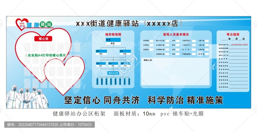 健康驛站信息公示牌