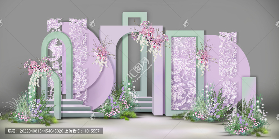 粉紫婚禮