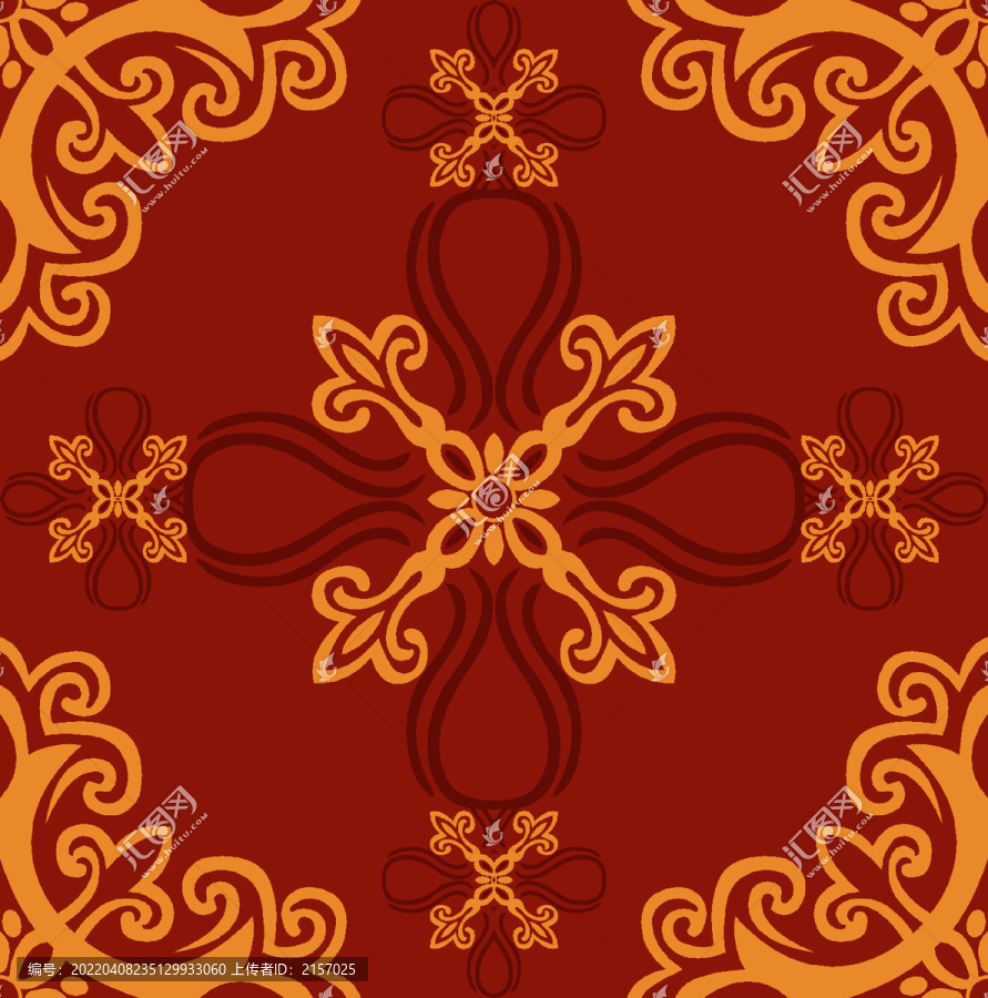 中式花卉經(jīng)典花紋圖案