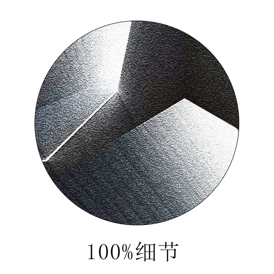 光影抽象泥灰白色幾何裝飾畫