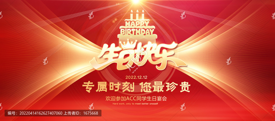 生日晚會海報