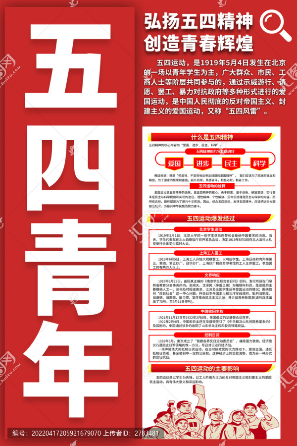 五四青年節海報