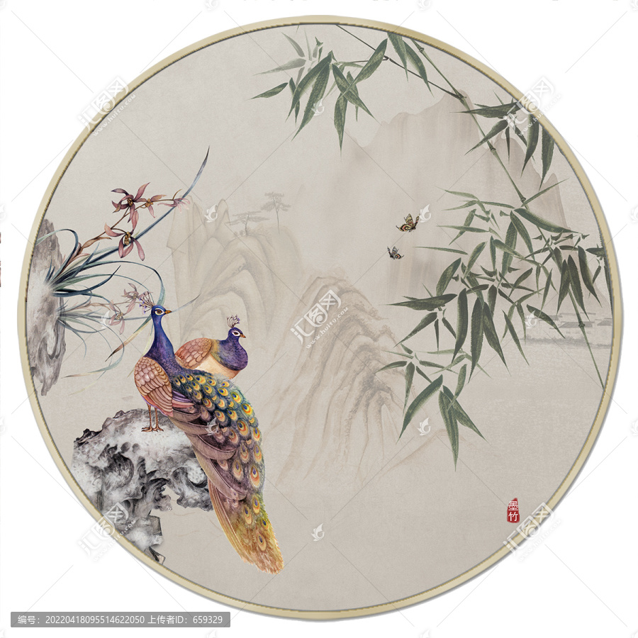 新中式花鳥圖