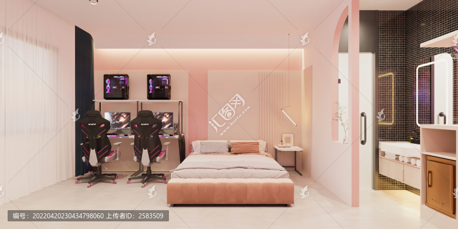 電競客房效果圖