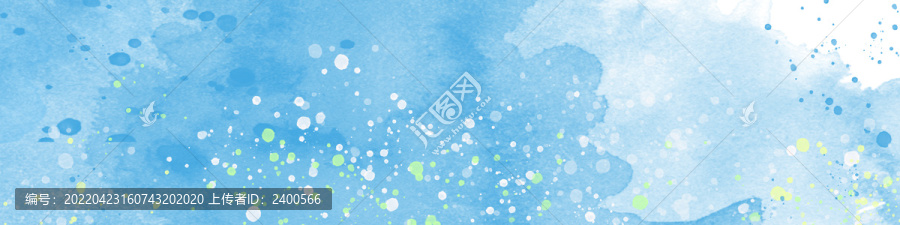 現(xiàn)代藍(lán)色抽象水彩水墨裝飾畫