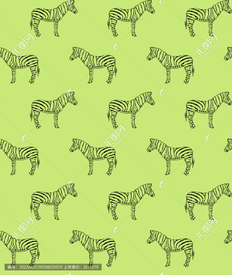 卡通斑馬圖