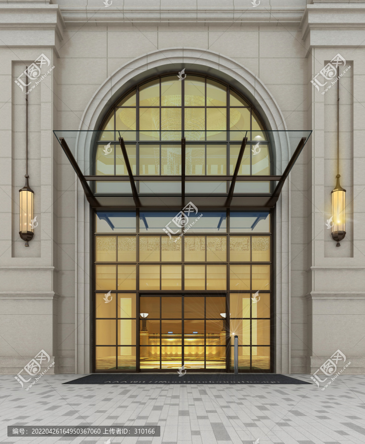 欧式建筑入口大门设计