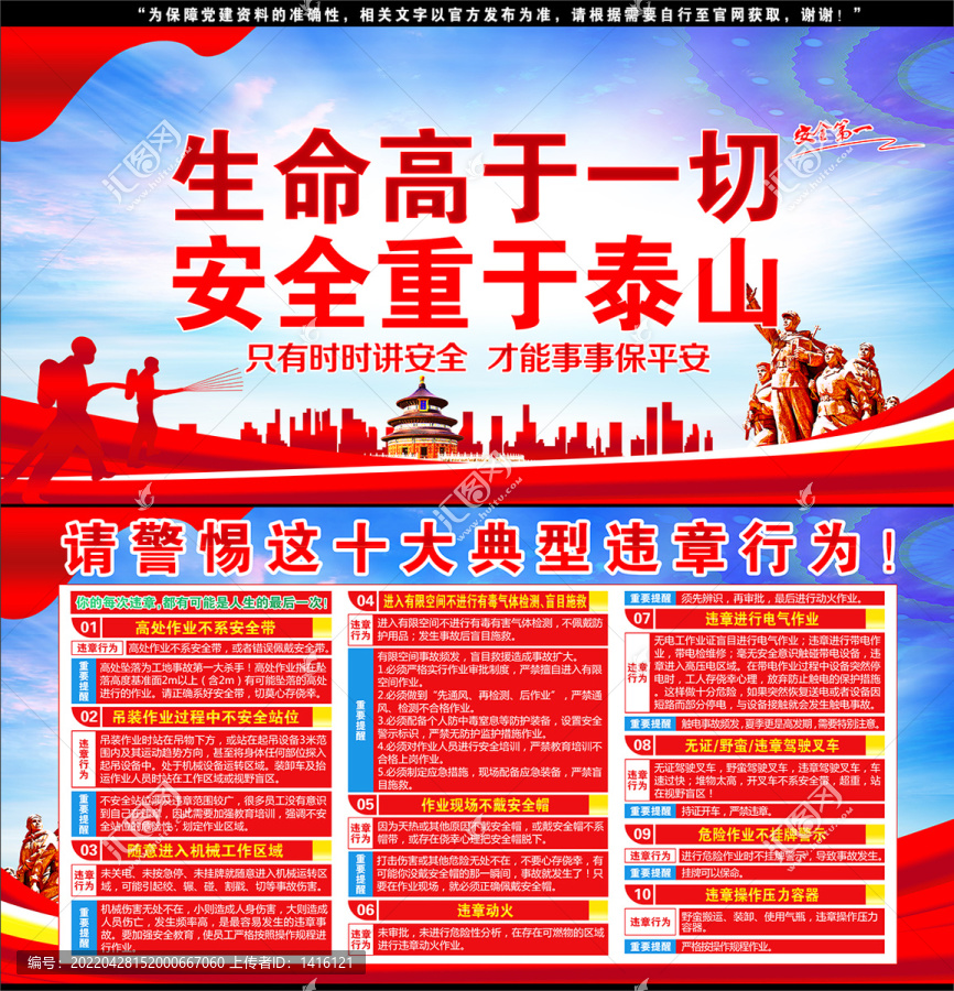 安全生產(chǎn)十大典型違章行為