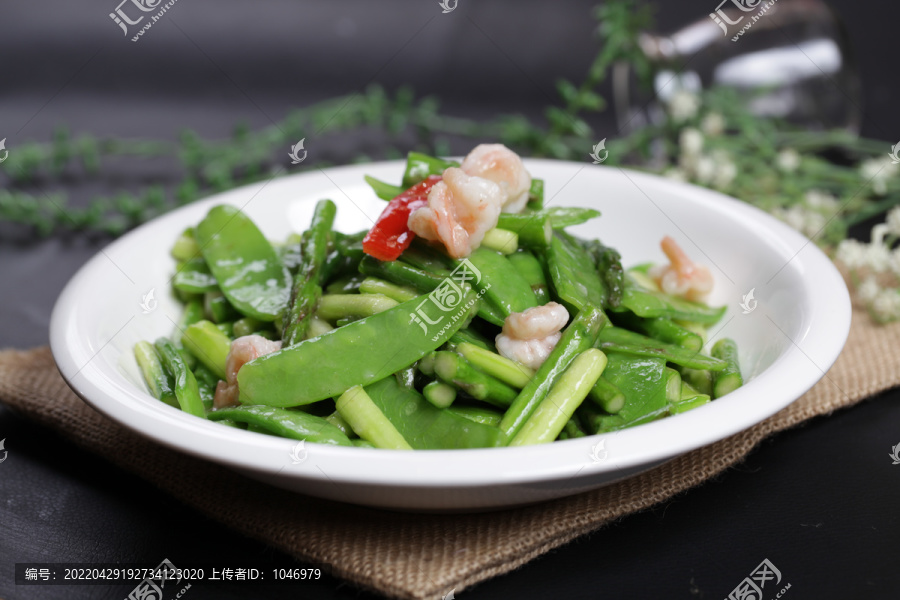 荷蘭豆炒蘆筍
