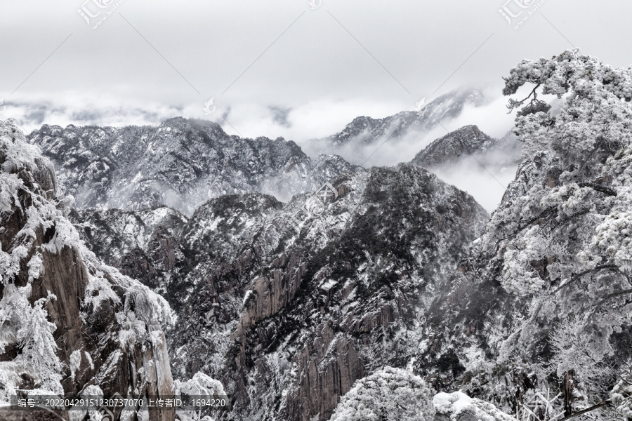 水墨黄山