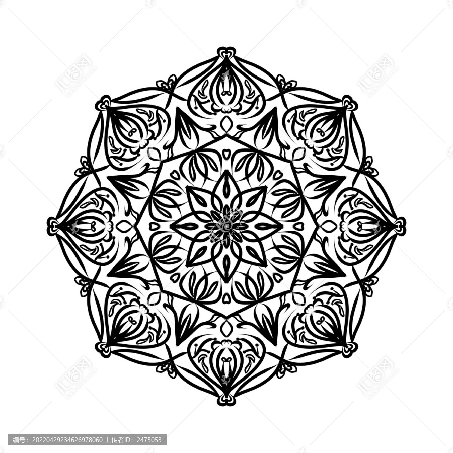 曼陀羅花紋