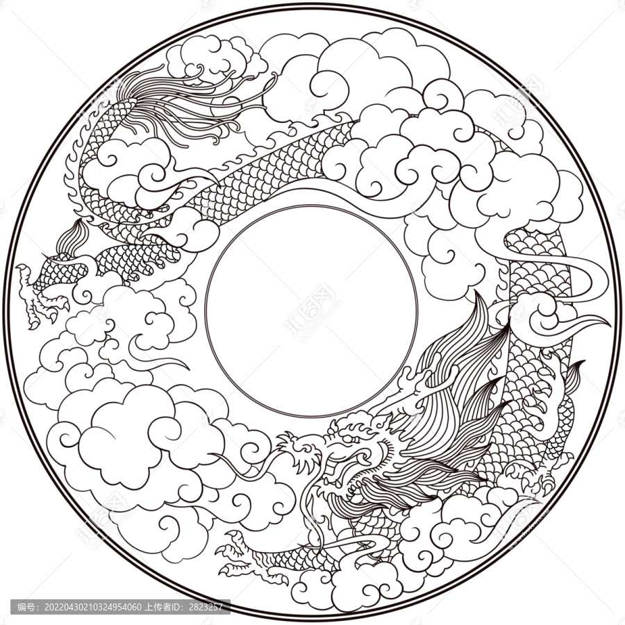 圓形云龍