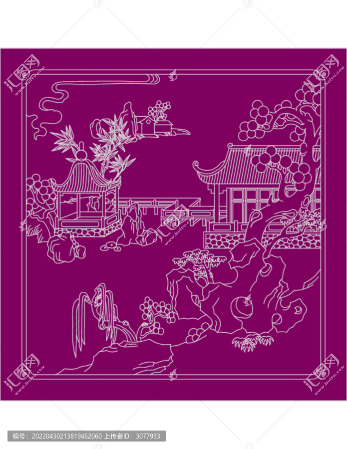 江南園林詩意圖