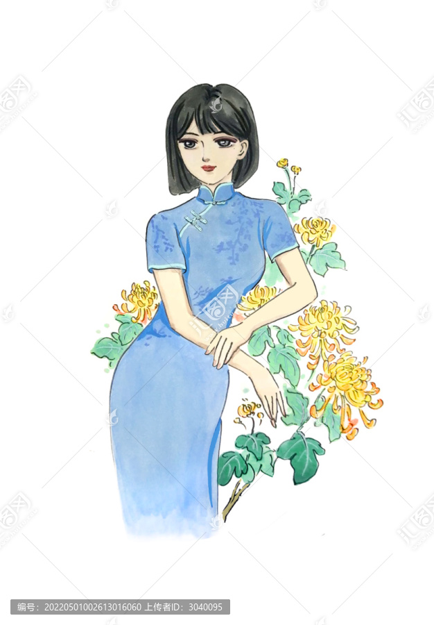 旗袍菊