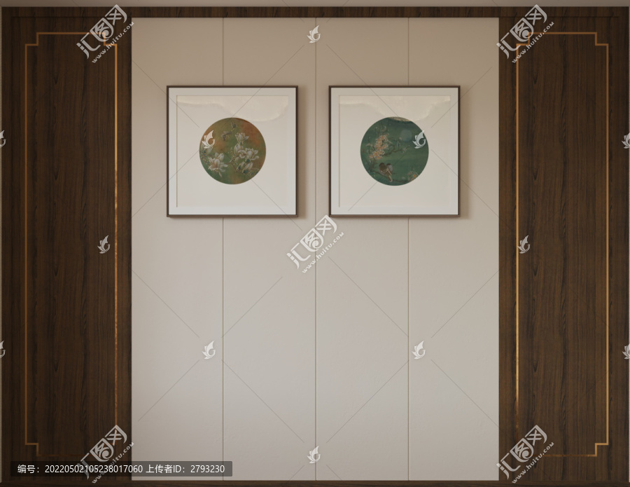 新中式背景墻