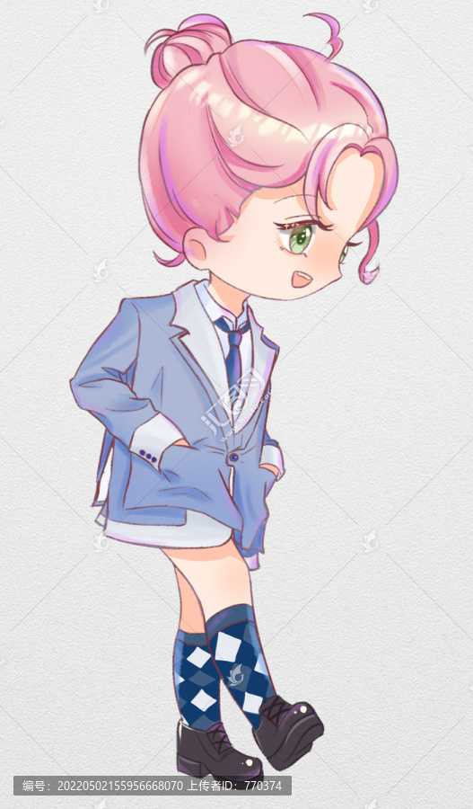 Q版美女