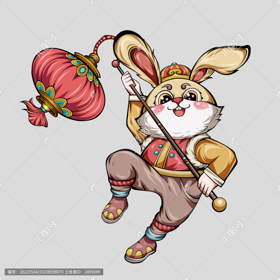 國潮卡通兔