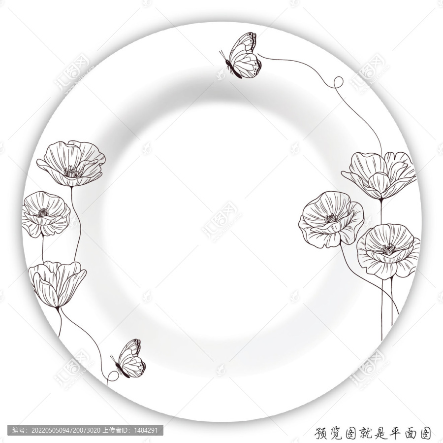 餐具花面
