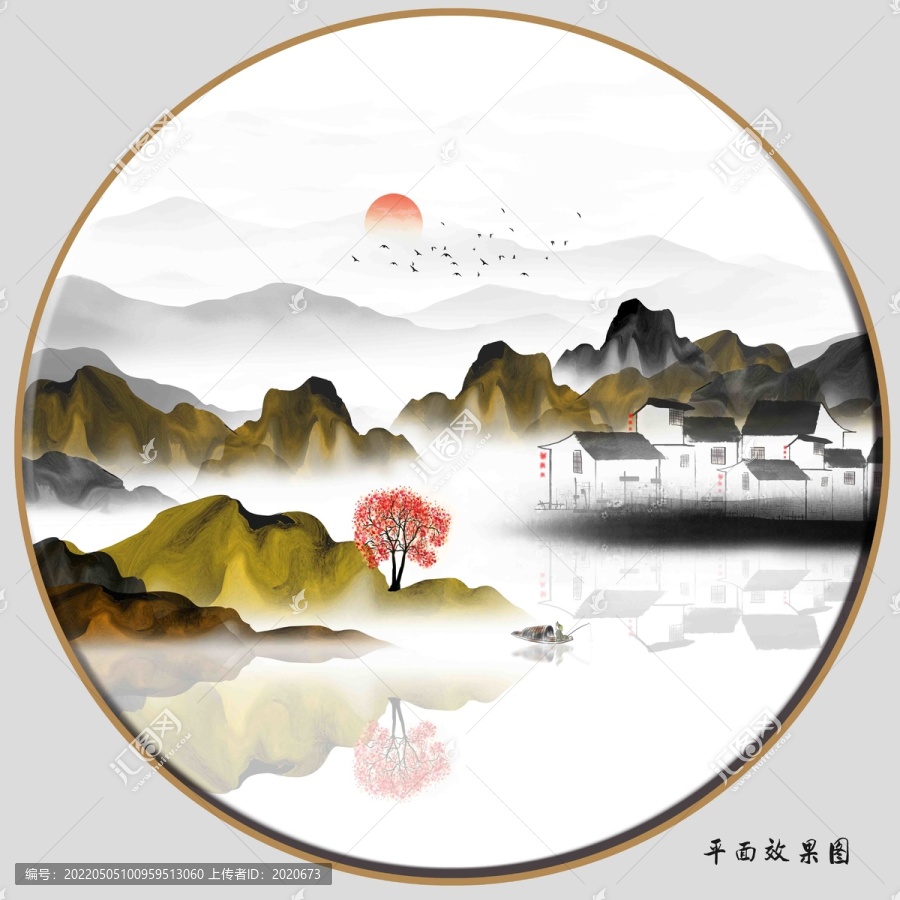 禅意山水画