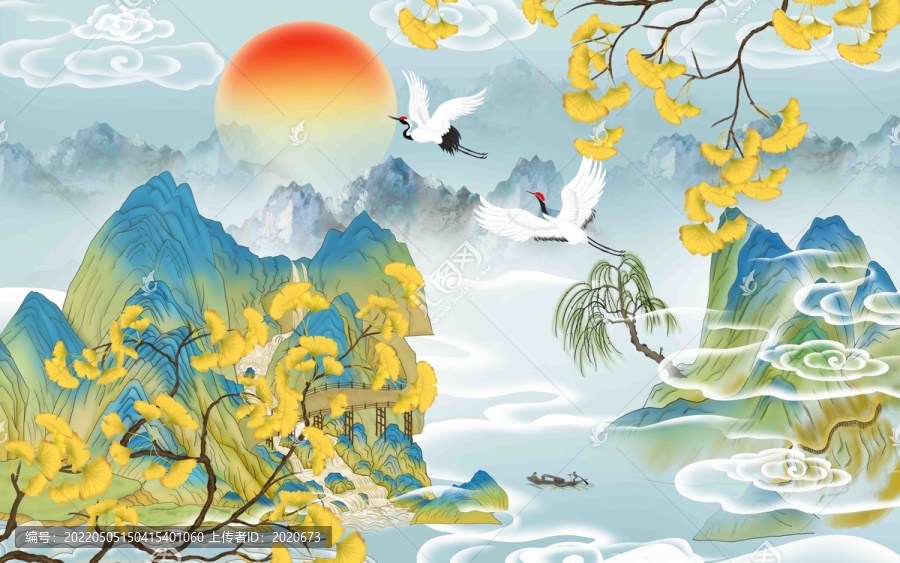 國(guó)潮山水花鳥(niǎo)
