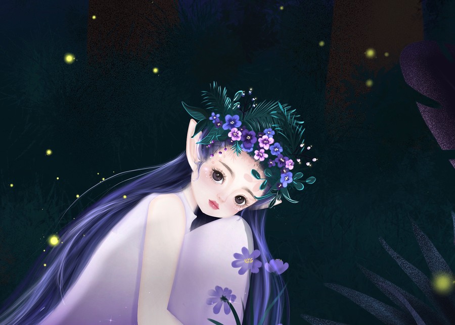 奇幻森林之螢火之森的花之精靈