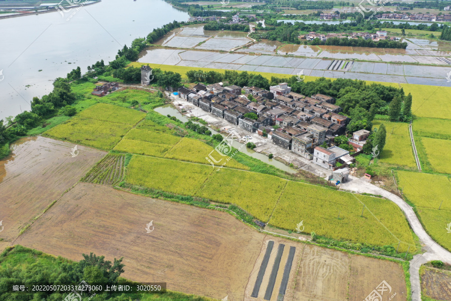 台山村落航拍