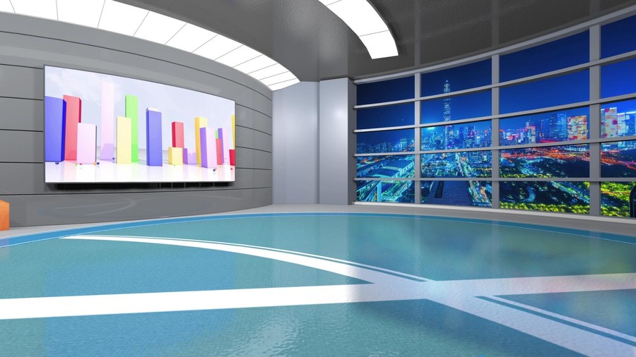 虛擬演播室欄目扣像背景