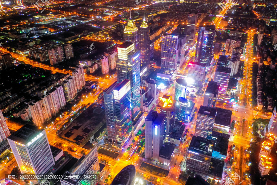 苏州工业园区湖西CBD夜景