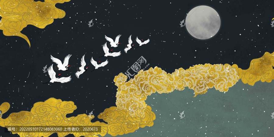 祥云背景墻