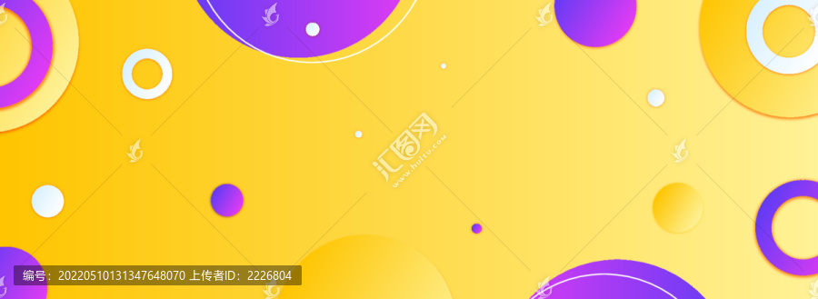 橙色幾何圖形BANNER背景