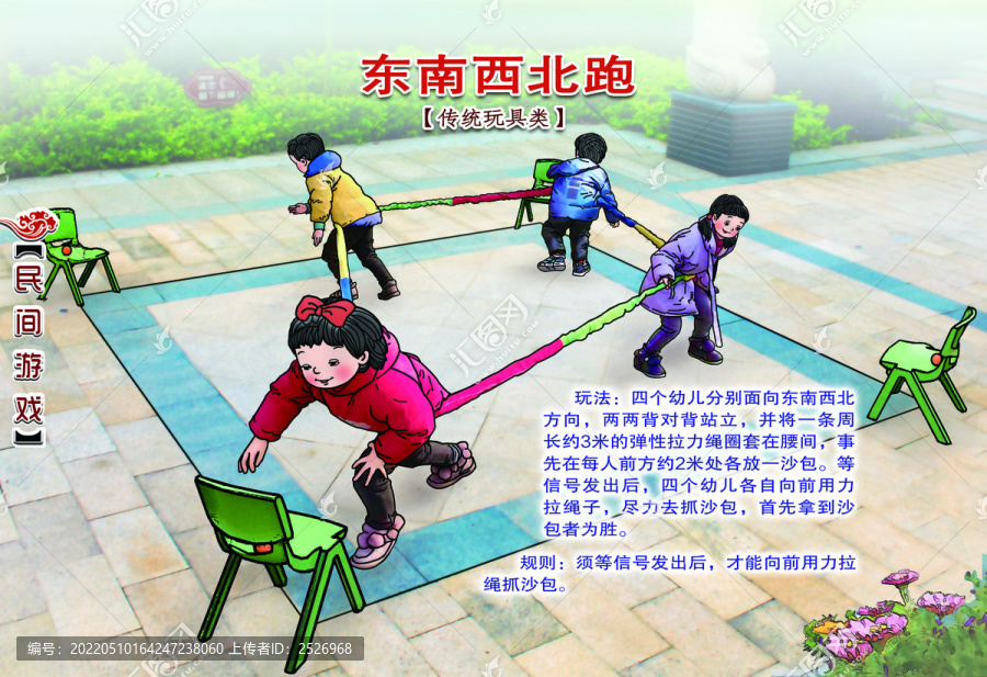 民間游戲東南西北跑