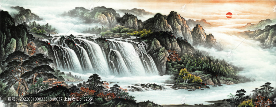 國畫山水一非高清