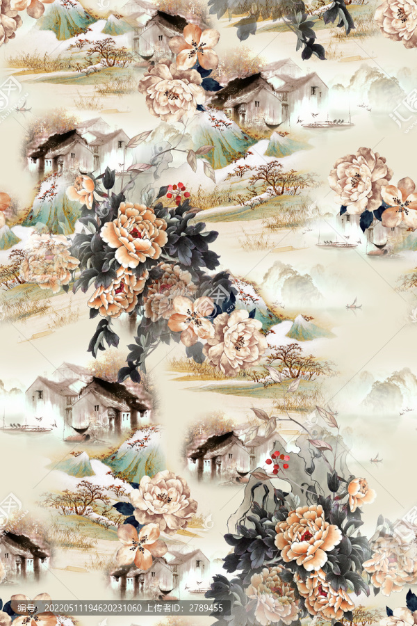 香云紗數(shù)碼印花設(shè)計(jì)