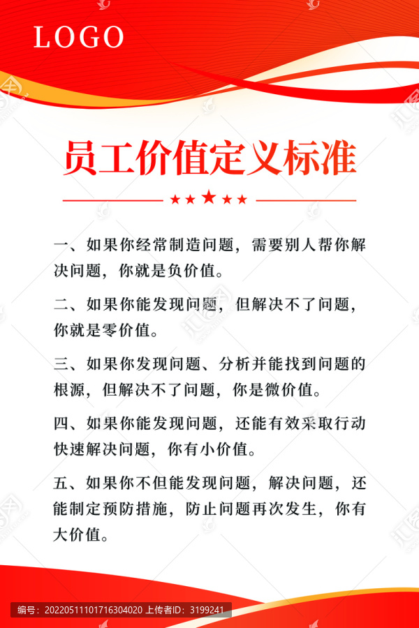員工價值定義標(biāo)準(zhǔn)