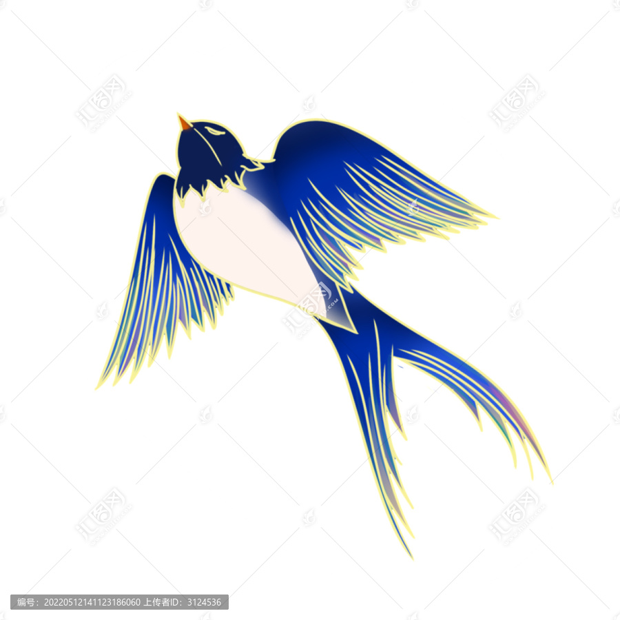 燕子免摳素材