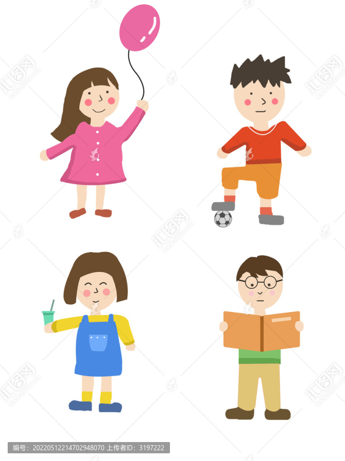 六一兒童節(jié)兒童插畫素材