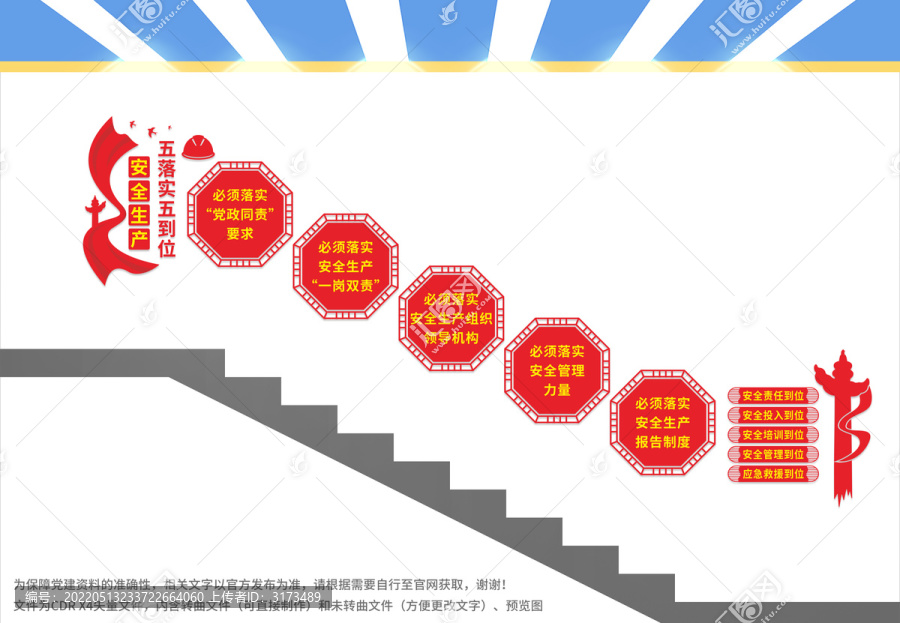 安全生產(chǎn)五落實五到位樓梯