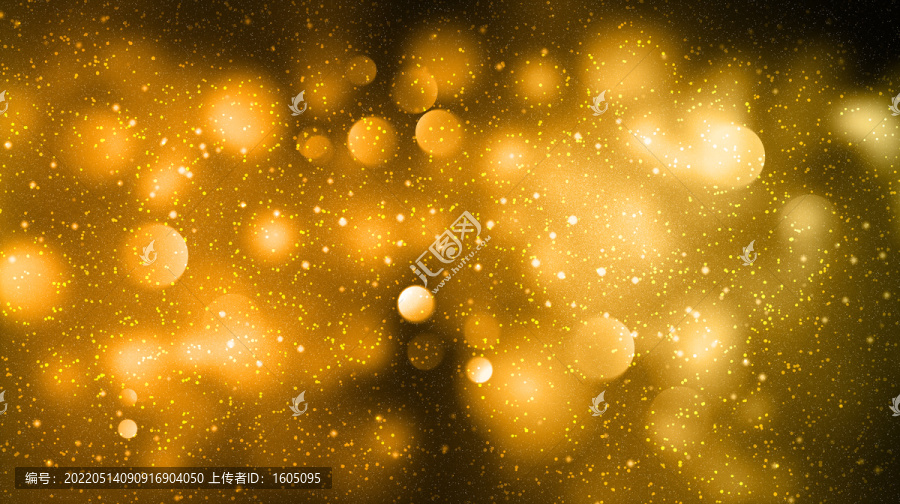 金色星光粒子背景
