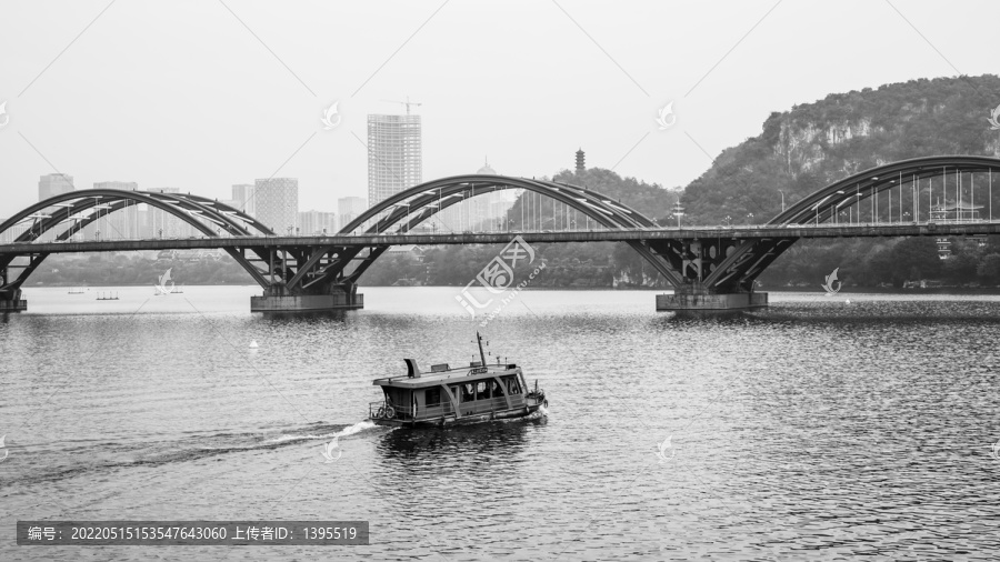 黑白柳州文惠桥
