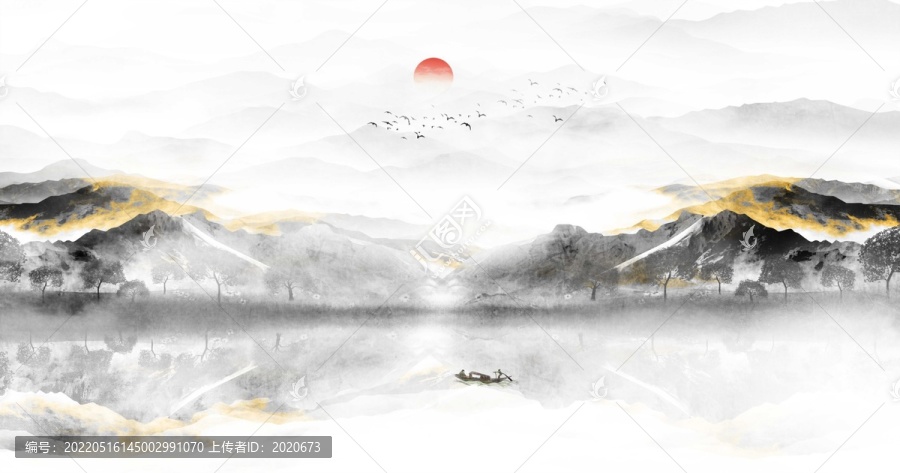 禪意山水畫