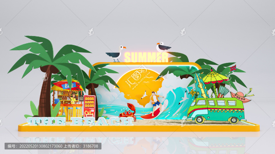 夏日沙灘