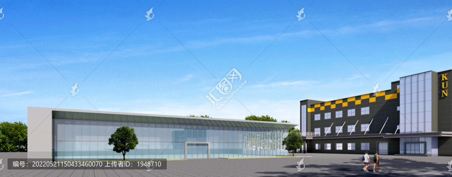 工廠辦公樓建筑外觀設計案例
