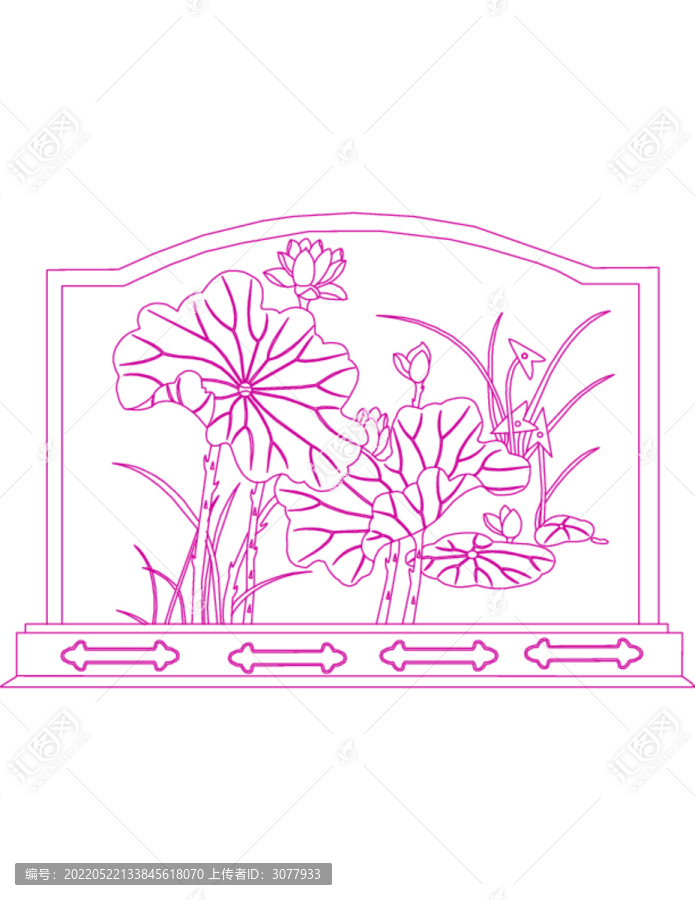 荷花屏風(fēng)