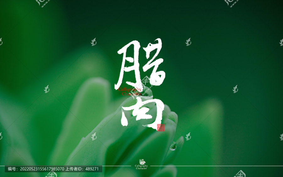 臘肉書法字體