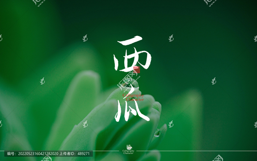 西瓜書法字