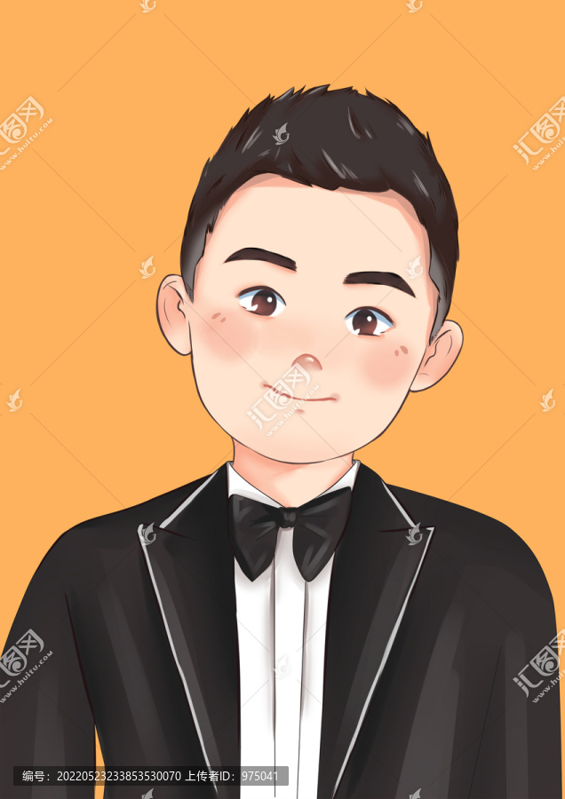 婚禮新人卡通形象