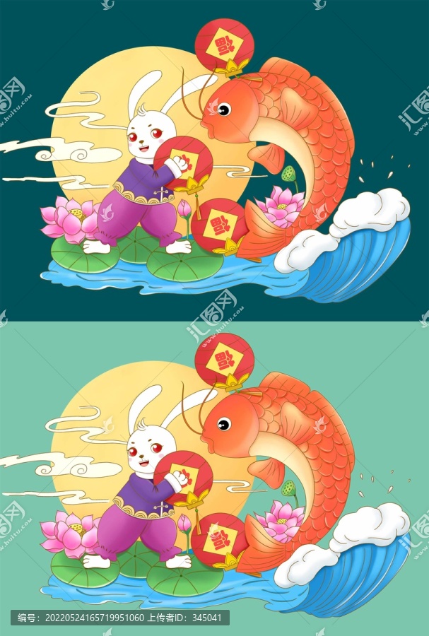 戲耍中的小兔子