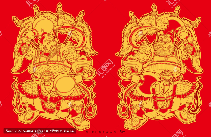 門神燙金