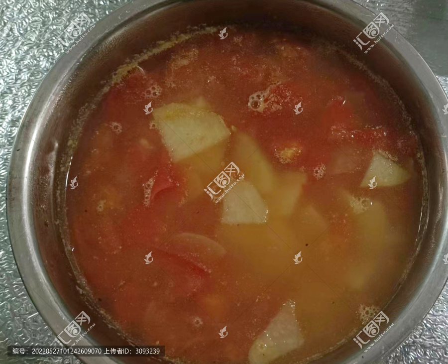 西红柿土豆片汤