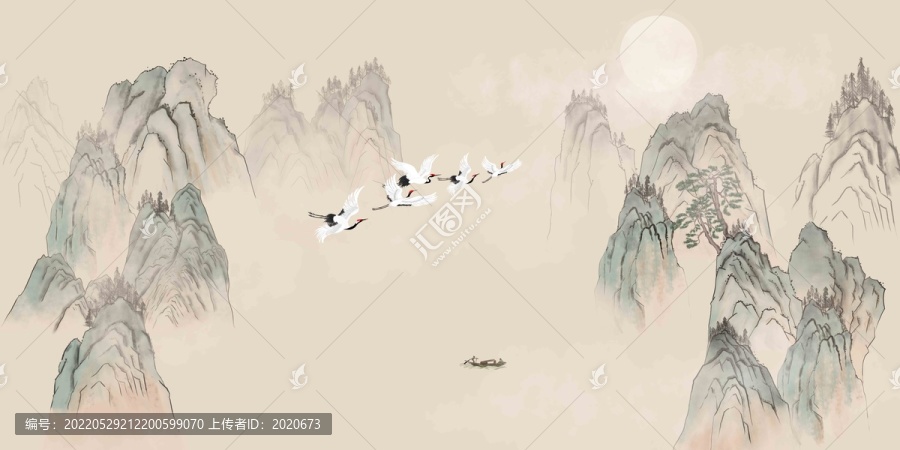 中式傳統(tǒng)山水